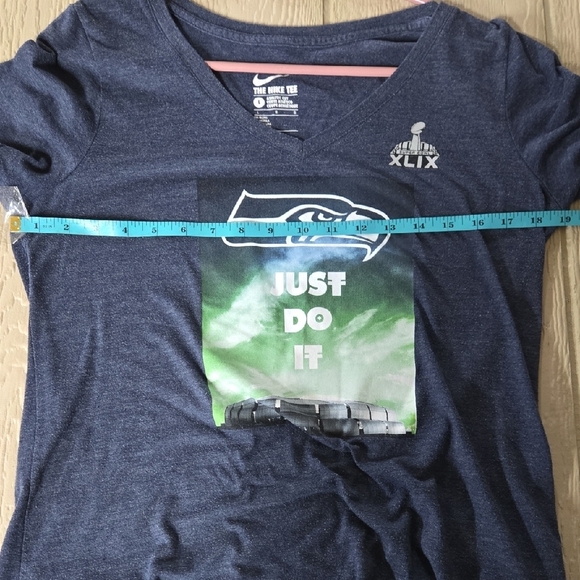 Nike Heather Blue Athletic Tee - Picture 7 of 9